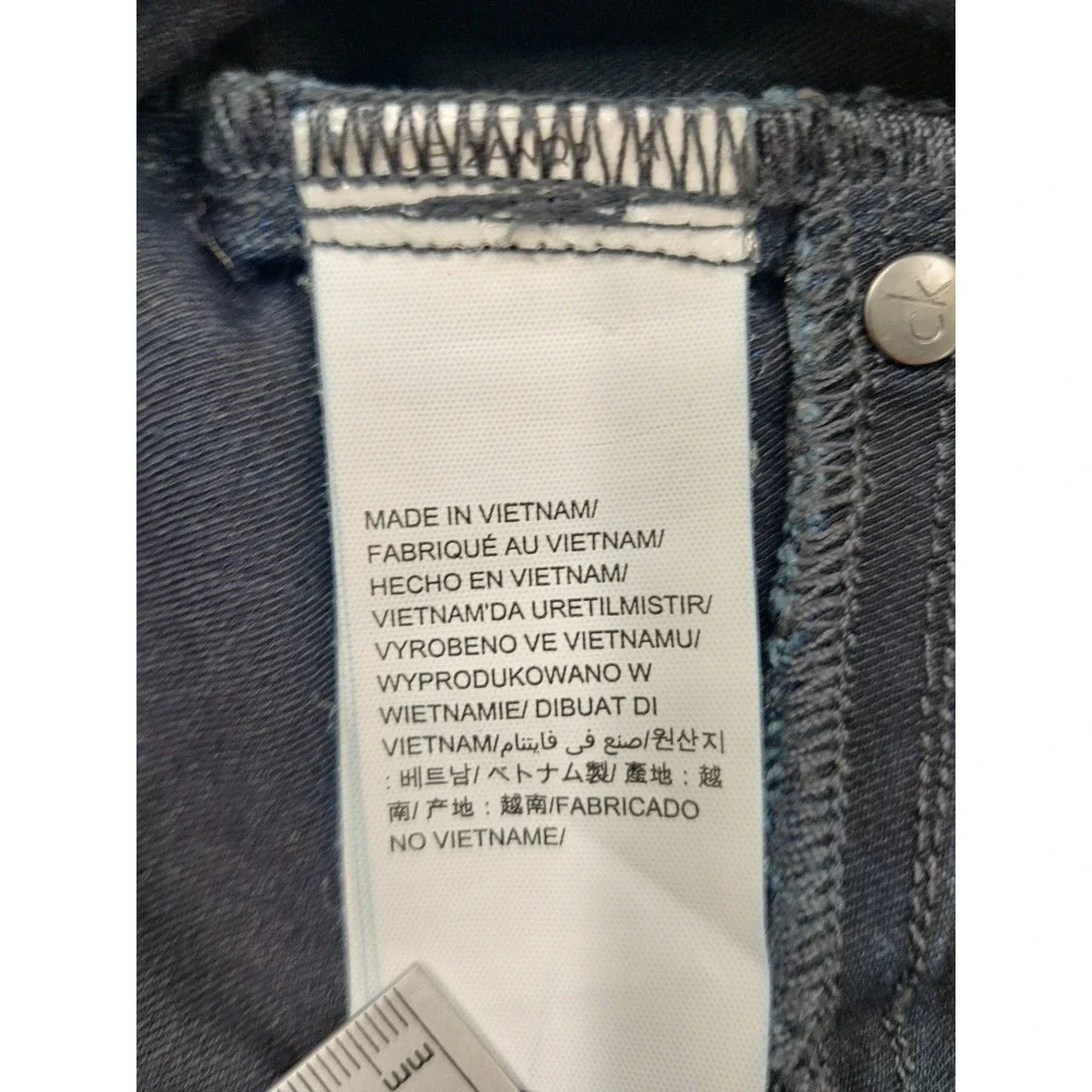 Calvin Klein Jeans Womens 32 Legging Skinny Dark Wash Indigo Stretch Denim Pants